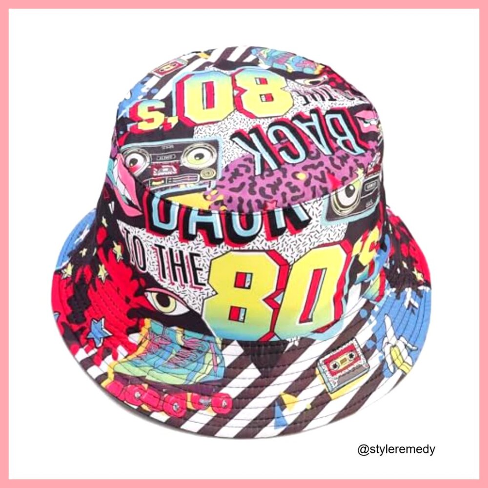 Reversible Bucket Hat, Polyester/Cotton, Packable… - image 2